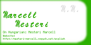 marcell mesteri business card